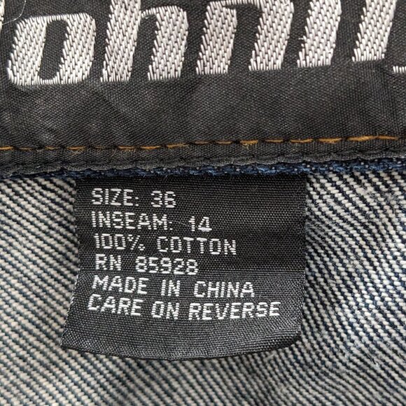 Men's Dark Blue Cargo Shorts - Picture 13 of 14